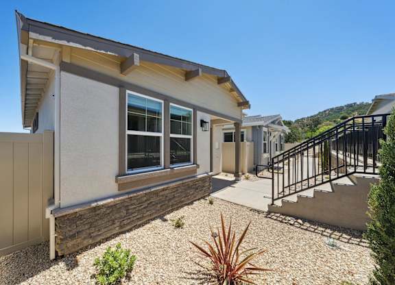 Stairs with Black Metal Railing at Montessa Apartments, Vacaville, CA, 95687