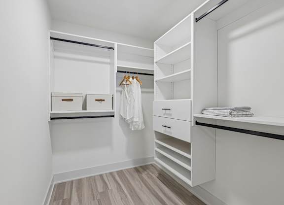 California-style walk-in closets