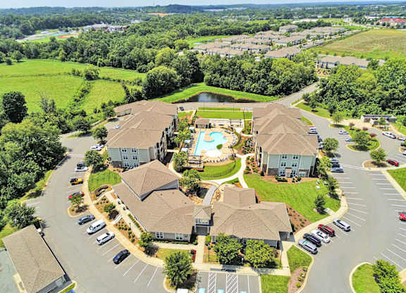Aerial view of Legacy Concord Apartments
