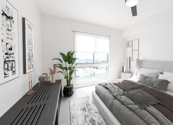 Large bedrooms accommodate king size furniture