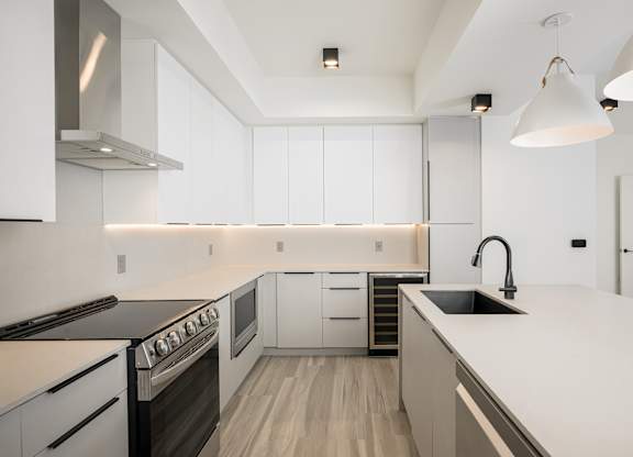 Electric cooktop stoves and ovens with ranges