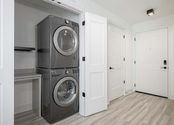 Full-size, in-suite washers and dryers