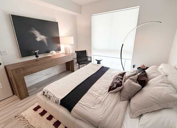 Large bedrooms accommodate king size furniture