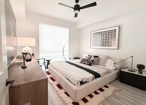 Large bedrooms accommodate king size furniture