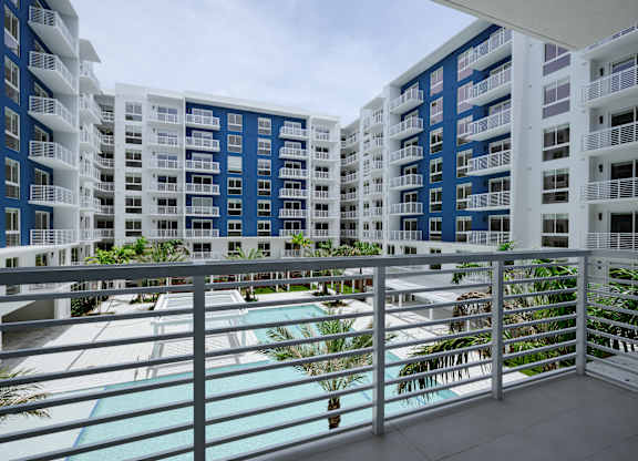 Stunning pool views from the balcony of a breathtaking A3 unit