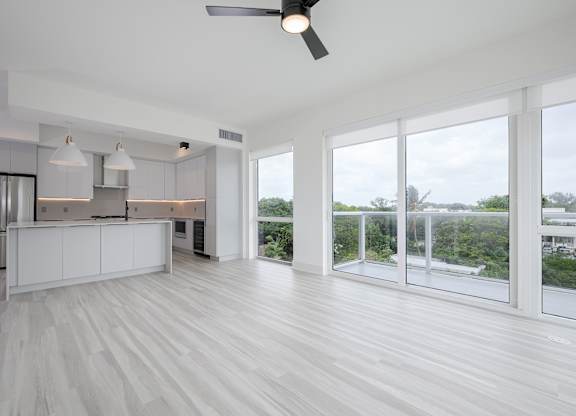Spacious living area with scenic views