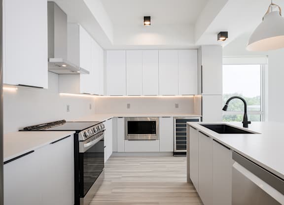 Matte black and ash grey fixtures and hardware