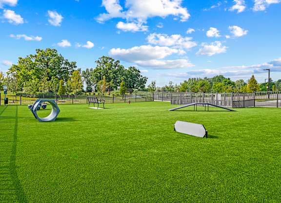 Dog park at Legacy Rochester Hills Apartments