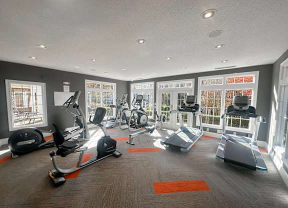 Fitness studio with cardio machines