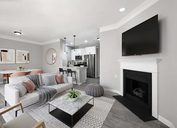 Legacy suites include quartz countertops, hardwood-inspired flooring, new cabinetry, lighting and stainless steel appliances