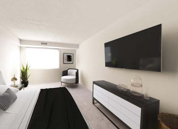 Spacious bedrooms