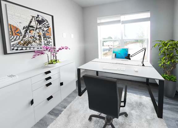 2-bedroom townhome with den/office space