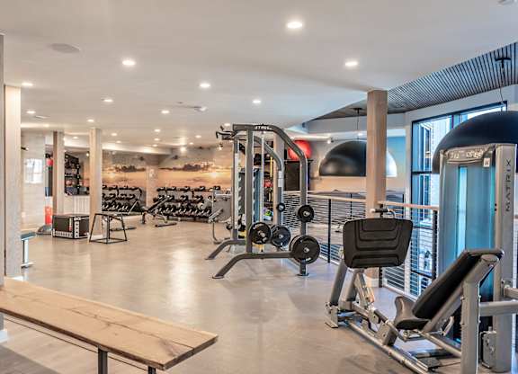 24-hour professional caliber fitness studio with Matrix® equipment and free weights