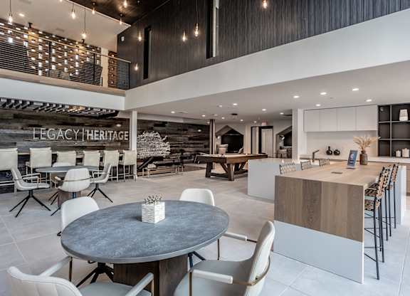 Social lounge with kitchen