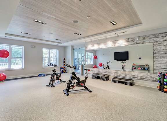 Virtual training and yoga room