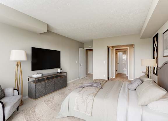 Spacious bedroom