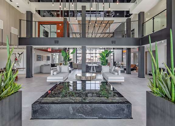 Multi-story clubhouse with lounges