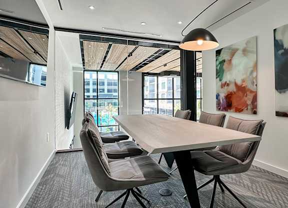 Conference room with TV