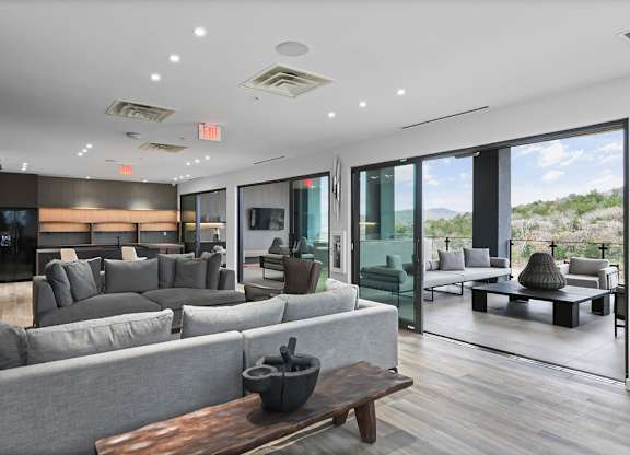 Lounge seating in skydeck