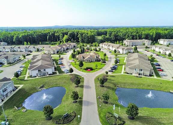 Aerial view of Cobblestone Court