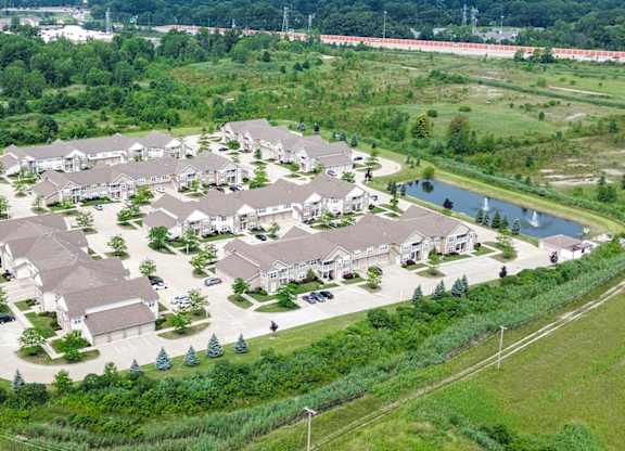 Aerial view of property