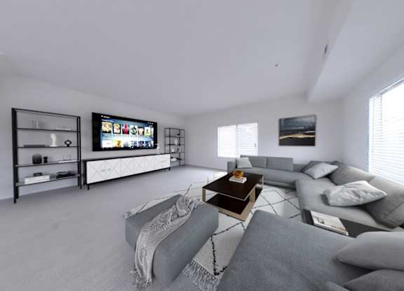 Spacious living room