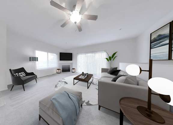 Spacious living room