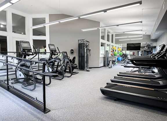 New professional-caliber fitness studio with Matrix equipment and free weights