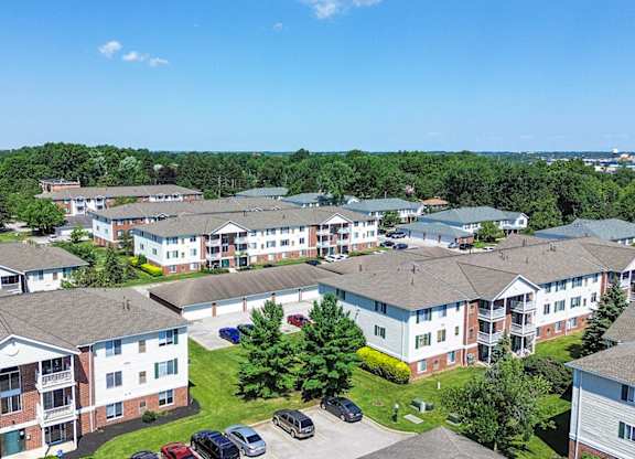 Big Creek Apartments aerial overview
