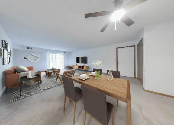 Dining rooms with overhead lighting