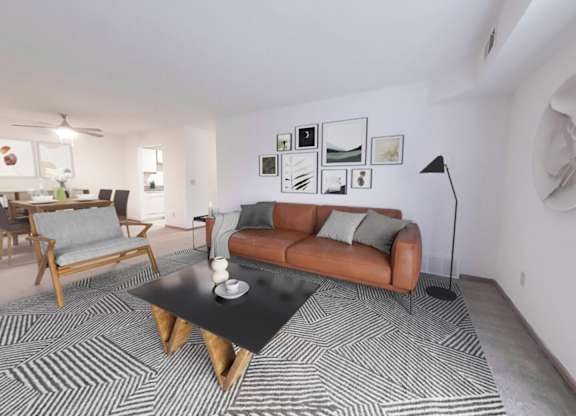 Spacious living room