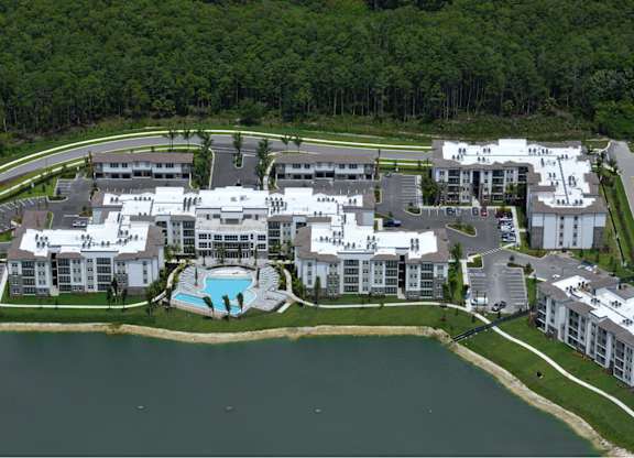 Aerial view of Legacy Gateway Apartments in Fort Myers, Florida