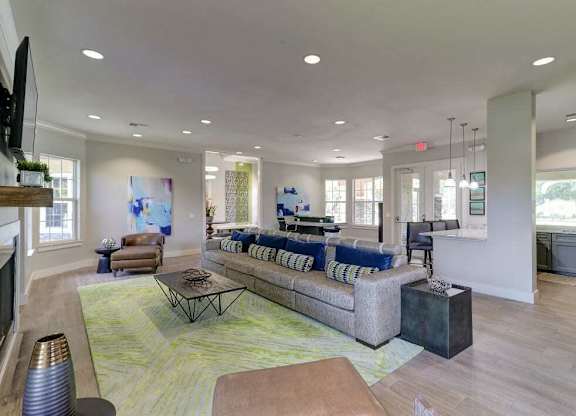 Cypress Grand clubhouse, lounge with kitchen and business center