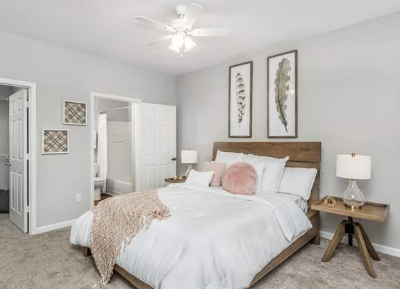 Master bedrooms with attached baths