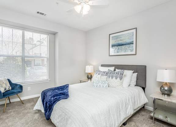 Bedrooms with ceiling fan