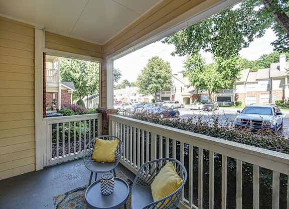 Private covered patios and balconies