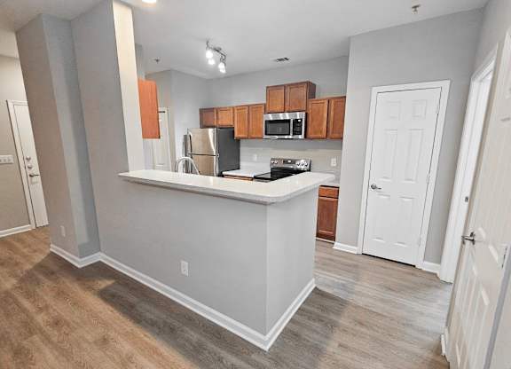 Fully-equipped kitchens with stainless steel appliances
