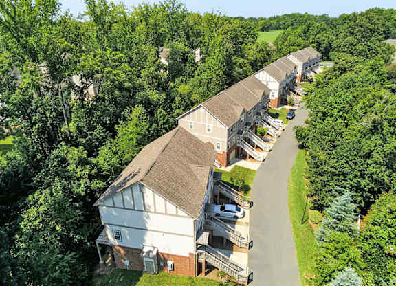 Walk-up townhomes with attached garages