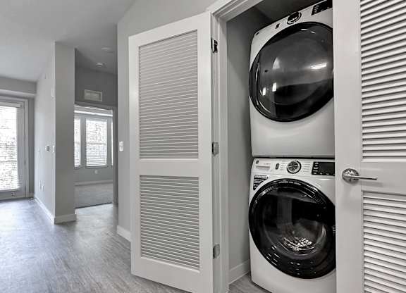 Full-size, in-suite laundry in every suite