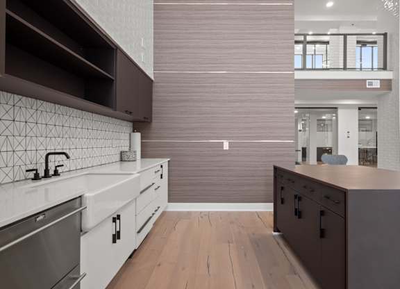 Social lounge with kitchen
