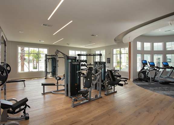 24-hour professional fitness studio with free weights, stretch zone and Matrix  equipment