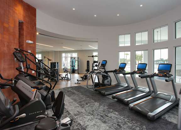 24-hour professional fitness studio with free weights, stretch zone and Matrix  equipment