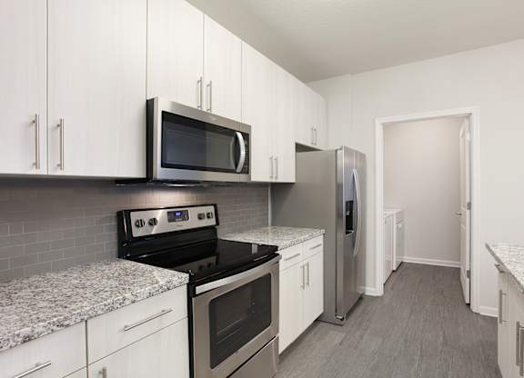 Granite countertops in Phase II suites