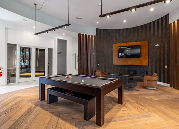 Clubhouse with pool table