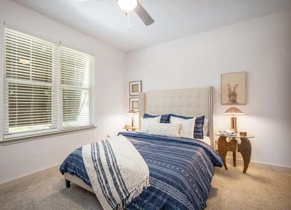 Large bedrooms with ceiling fan