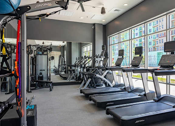 Cardio Machines at Railside at Wadsworth Station, Lakewood, CO, 80214