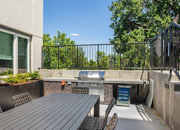 Grill And Patio at Railside at Wadsworth Station, Colorado