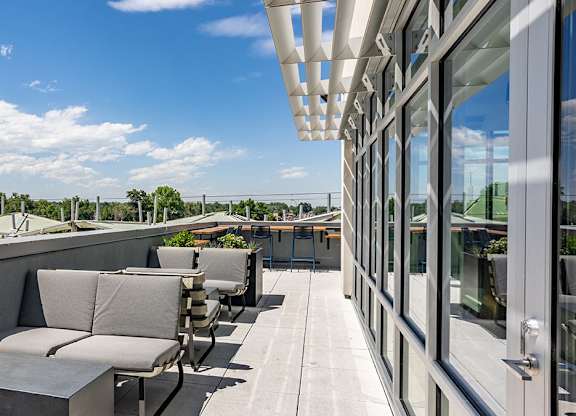 Rooftop Patio at Railside at Wadsworth Station, Lakewood, CO, 80214
