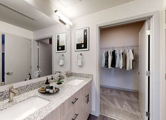 Bathroom With Closet at Railside at Wadsworth Station, Lakewood, 80214