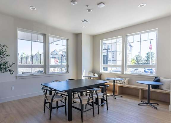 A dining room with a table and chairs at Westgate Apartment Homes, Pendleton, 97801